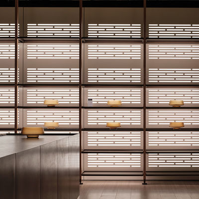 Qualität  Anodized Aluminium Home Furniture Modular Bookcase Wall System With Led Lights usine