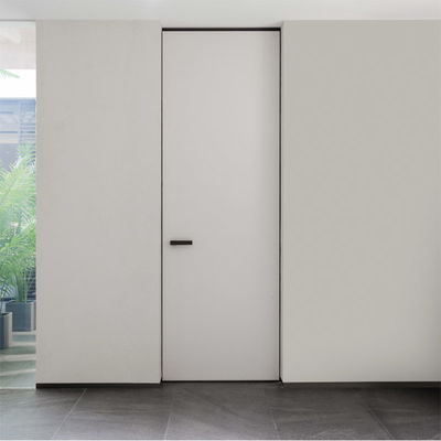 OEM Schlafzimmer Innenraum Flush Glas Tür mit Veneer Finish