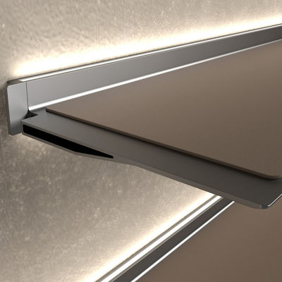 Wandmontierte Prefab Modulare Küche Modulare Büroschränke Aluminium Lange schwimmende Regale