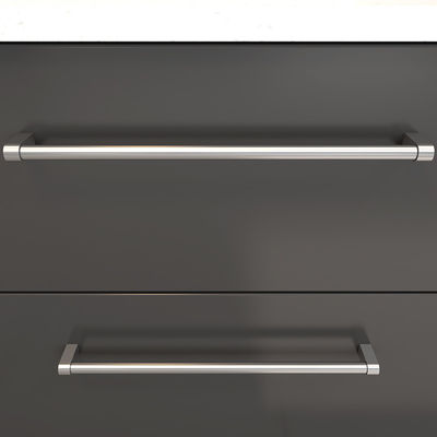 Matte schwarze Anodisierte Badezimmer Schrankgriffe Schubladenzieher