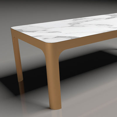 180x90 150x80 Aluminium-Marmor-Tischmöbel