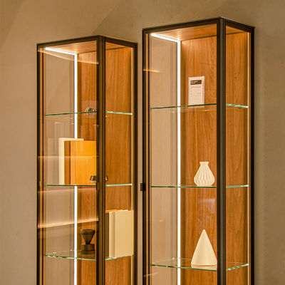 Platzersparnis Curio Wandglas-Display-Schrank Schaufenster mit LED-Licht