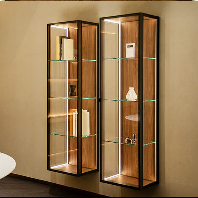 Wohnzimmer Glaswand Almirah Schließbare Wandbildschirm