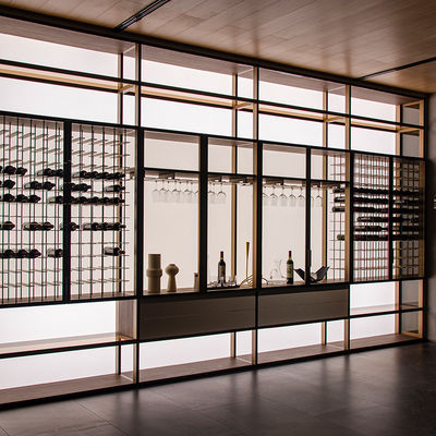 Bar Wein Aluminium Modular Schrank Almirah Wandregale für die Küche