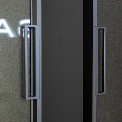 Motorisierte gehärteten Glas-Aluminium-Innenschiebetüren