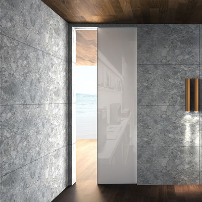 Anodisiert Verborgene Hohlraum Aluminium Innenschiebetüren Wandmontiert