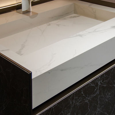 Luxus Bad Waschbecken 1500mm Spiegel Schrank Eitelkeit und Becken Combo