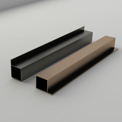 6063 Anodisierung OEM Aluminium Möbel Profil Schlafzimmer Aluminium Schrank Profil