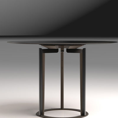 OEM Luxus Wohnzimmermöbel Schwarze Beine Runder Esstisch