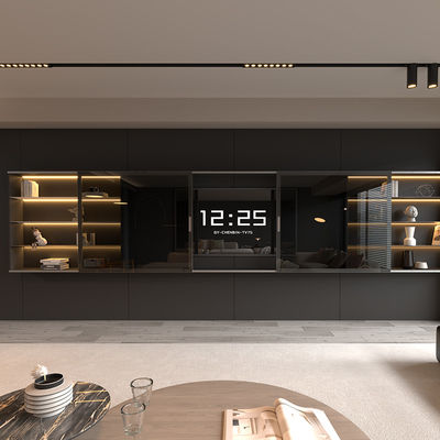 Aluminium Luxus Moderne Fernsehtür Schwimmbad Wandmontierte minimalistische Wohnzimmermöbel