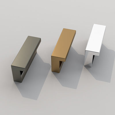 Polstern Ende Aluminium Chrom Schrank Knopf Champagner Bürsten