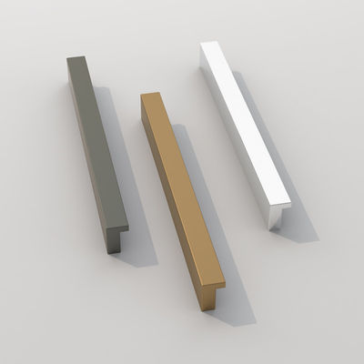 Chrom-Möbel-Hardware-Griff Aluminium-Profil Schrank-Griff