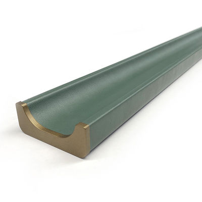 Schrankgriffe aus dunklem Leder aus Aluminium für Wohnung