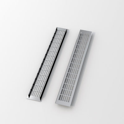 Aluminium-Luftlüftungsloch Dekorativ Lüftungsdeckel Profi-Luftlüftungsgitter Matt Schwarz