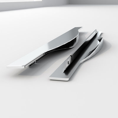Schlafzimmermöbel Hardware-Handgriff Chrom Schrank Schubladen Spülung ziehen Aluminium-Handgriff