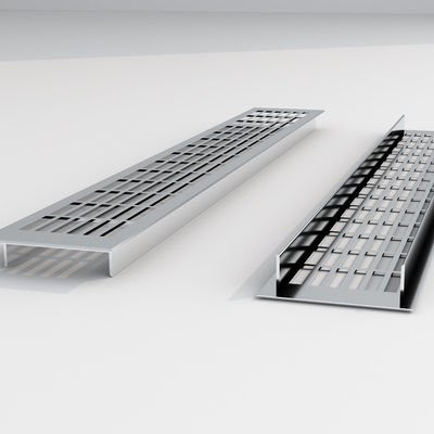 80mm Aluminium Profil Schrank Lüftungsrahmen Waschbecken Küchenschrank Luftnetz eingebaut in Fensterläden