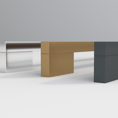 Lange Edelstahl Schranke Handgriffe Luxus-Gold Möbel U-Form Pull Garderobe Hardware