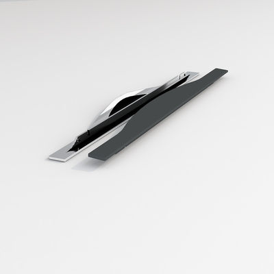 Aluminiumlegierung Schrank Schrank-Hardware Griffe Schublade Möbelgriffe Knopf Schwarze Farbe